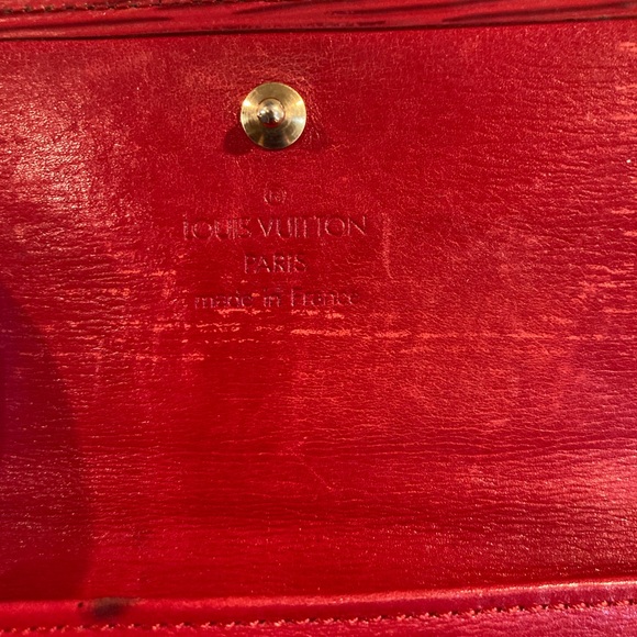 COPY - Louis Vuitton Epi Red Leather Elise Bifold Vintage Wallet datecode SP1915 - Picture 3 of 10